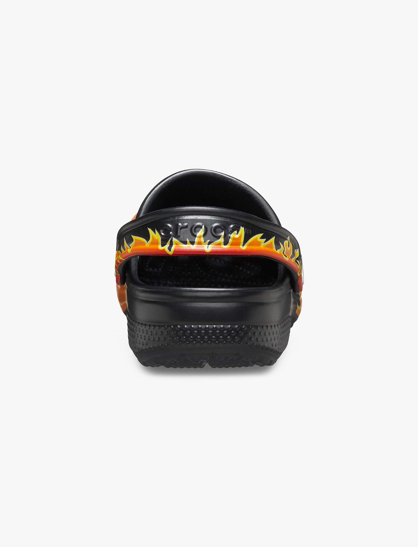 Crocs Classic Flames T - כפכפי קרוקס לילדים בצבע שחור/כתום מידות קטנות