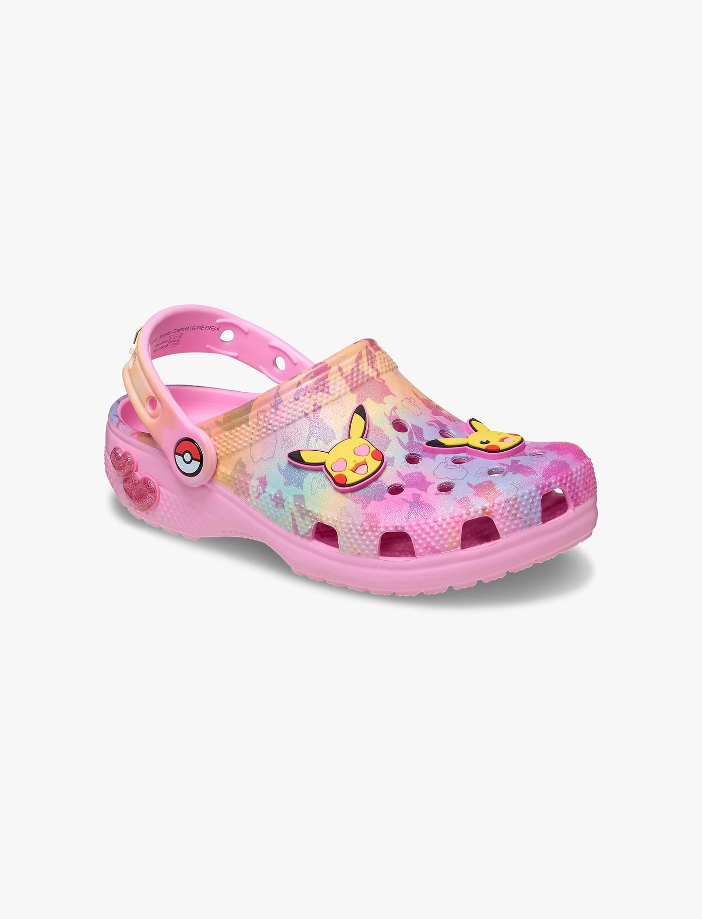 Crocs Pokemon Pikachu Pink Classic Clog K - כפכפי קרוקס פוקימון פיקאצ'ו לבנות בצבע ורוד