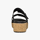 Crocs Brooklyn Cork Buckle - כפכפי פלטפורמה קרוקס ברוקלין לנשים בצבע שחור