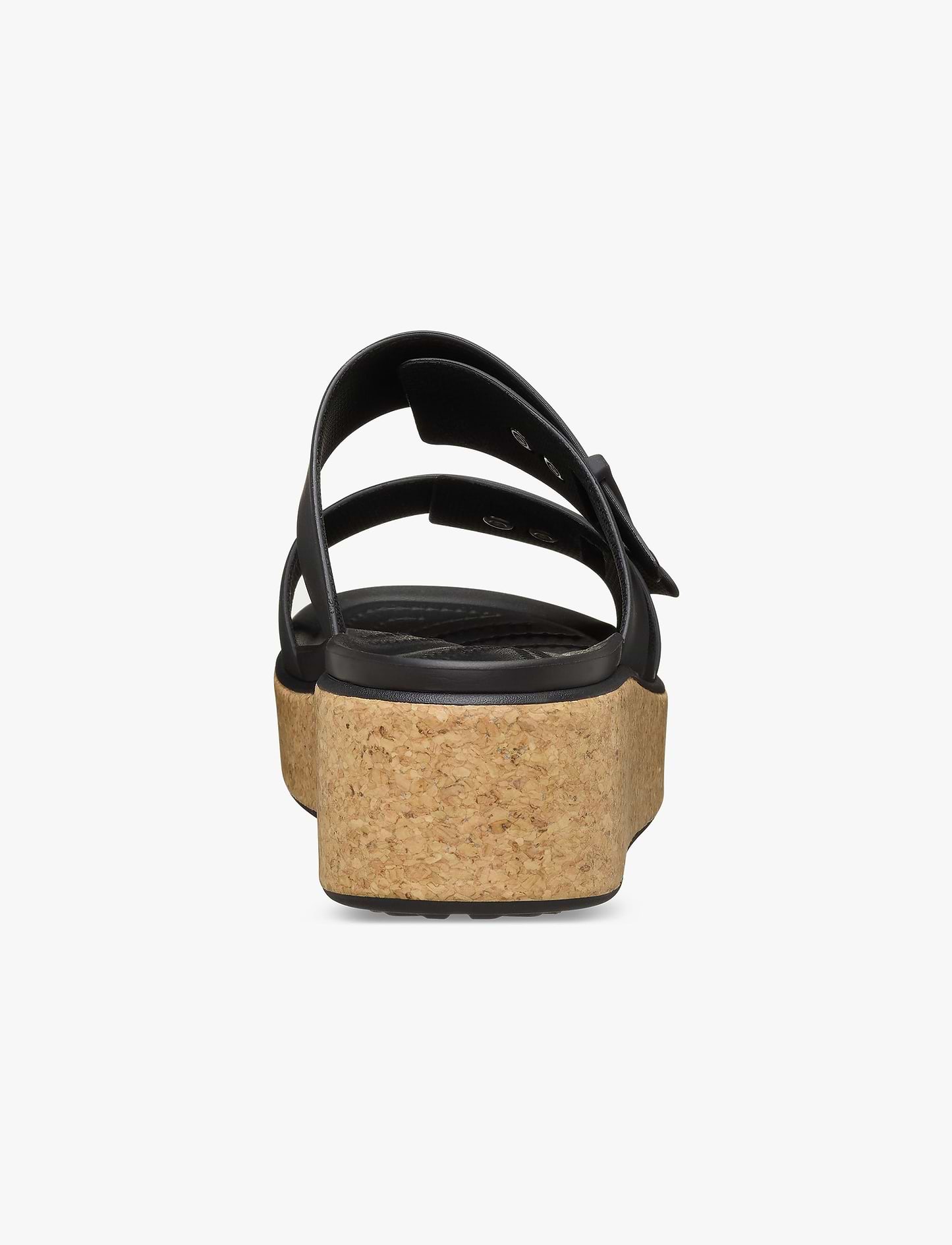 Crocs Brooklyn Cork Buckle - כפכפי פלטפורמה קרוקס ברוקלין לנשים בצבע שחור