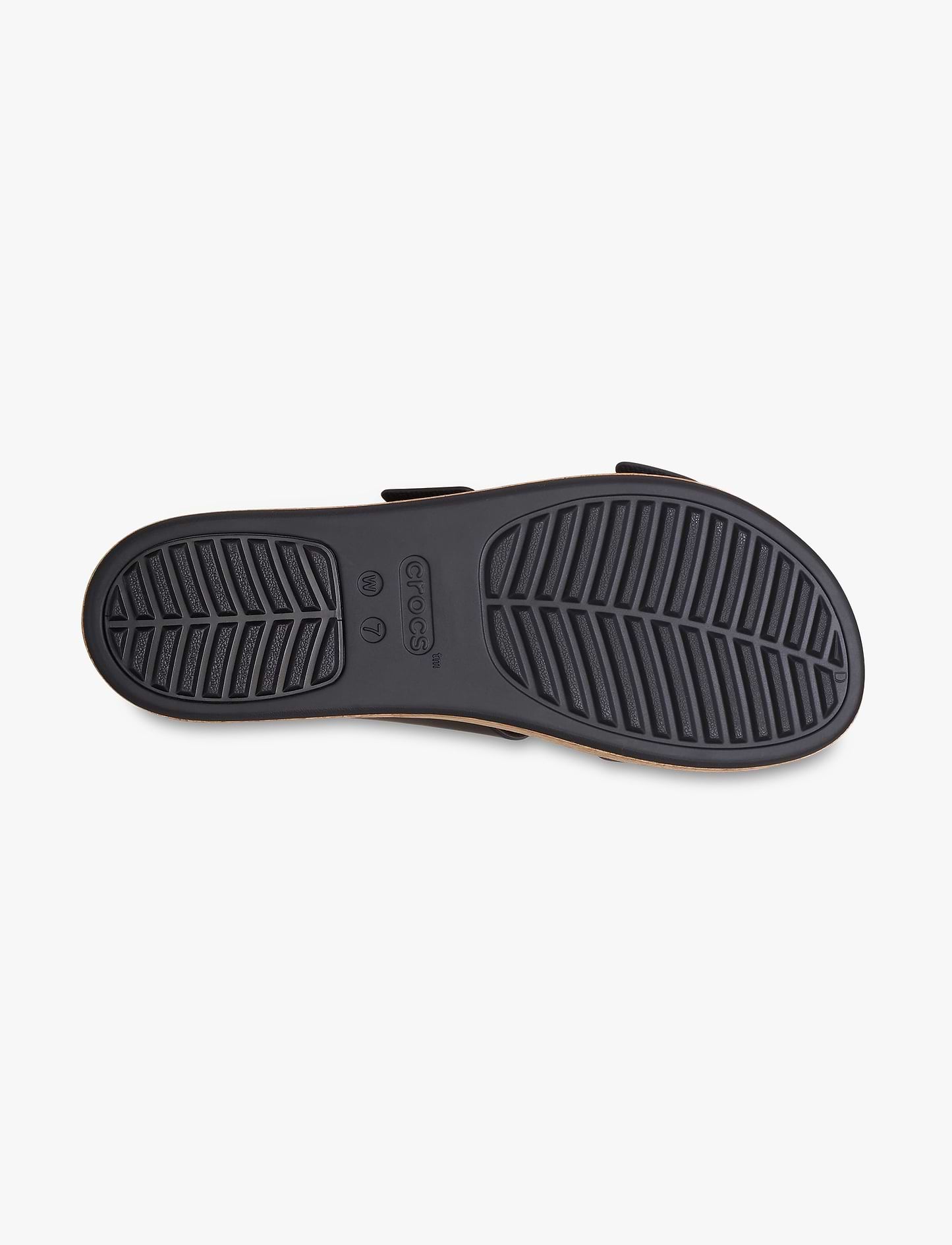 Crocs Brooklyn Cork Buckle - כפכפי פלטפורמה קרוקס ברוקלין לנשים בצבע שחור