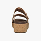 Crocs Brooklyn Cork Buckle - כפכפי פלטפורמה קרוקס ברוקלין לנשים בצבע שוקולד חלב