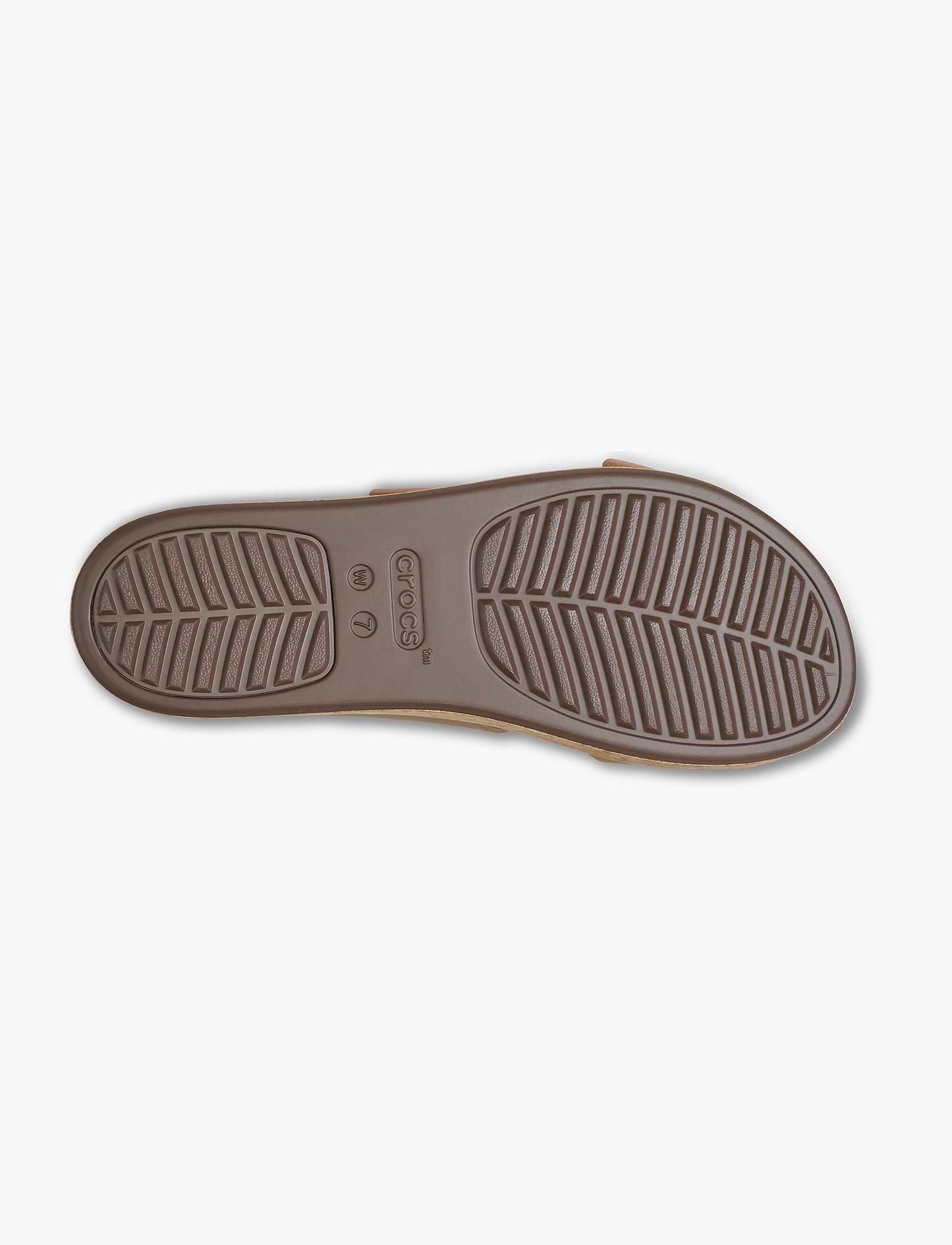 Crocs Brooklyn Cork Buckle - כפכפי פלטפורמה קרוקס ברוקלין לנשים בצבע שוקולד חלב