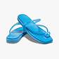 Crocs Miami Frosted Toe Loop - כפכפי אצבע קרוקס מיאמי לנשים בצבע כחול מטאלי/שחור