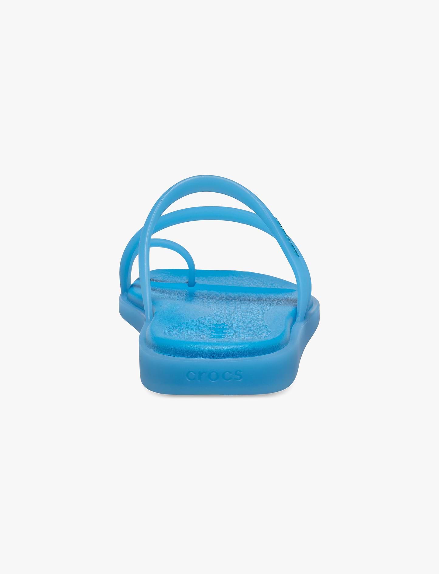 Crocs Miami Frosted Toe Loop - כפכפי אצבע קרוקס מיאמי לנשים בצבע כחול מטאלי/שחור