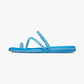Crocs Miami Frosted Toe Loop - כפכפי אצבע קרוקס מיאמי לנשים בצבע כחול מטאלי/שחור