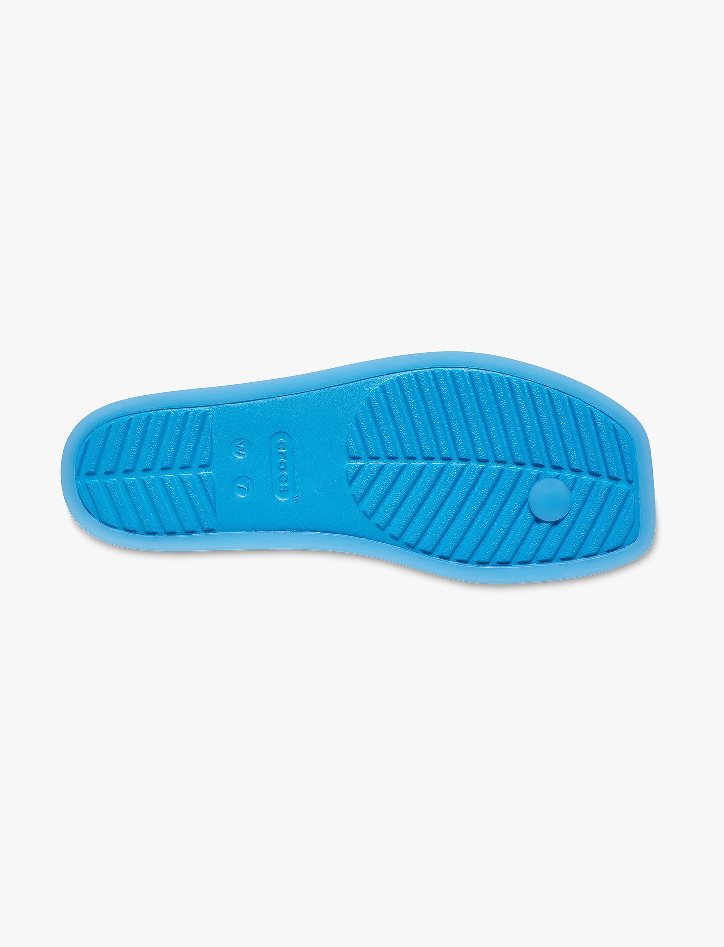 Crocs Miami Frosted Toe Loop - כפכפי אצבע קרוקס מיאמי לנשים בצבע כחול מטאלי/שחור