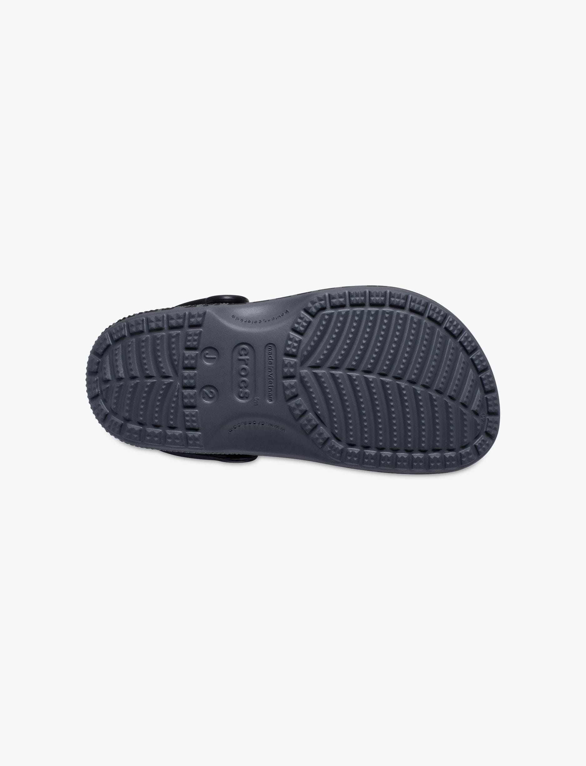 Crocs Classic Tire Print Clog K - כפכפי קלוג קרוקס לילדים בצבע אפור/שחור