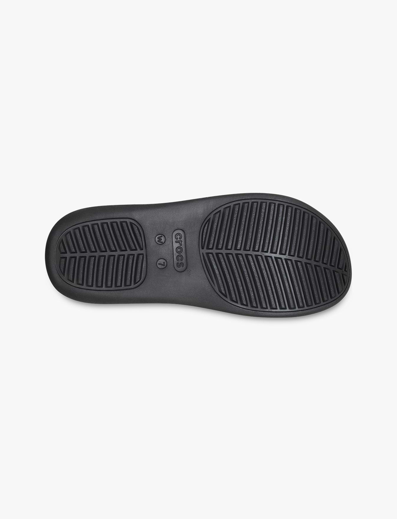 Crocs Getaway Patent Strappy - כפכפי קרוקס לנשים בצבע שחור