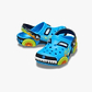 Crocs Toddler Classic I AM Monster Truck - כפכפי קרוקס קלוג בעיצוב משאית מפלצת בצבע כחול
