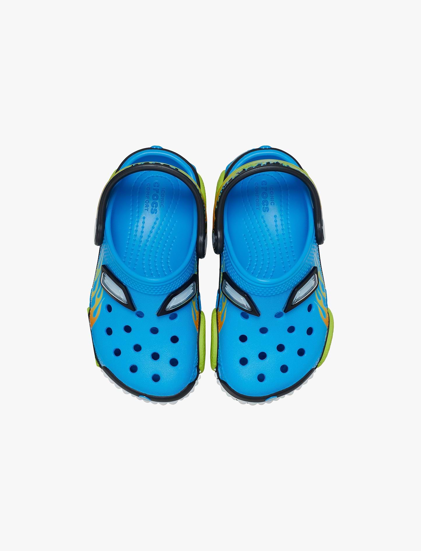 Crocs Toddler Classic I AM Monster Truck - כפכפי קרוקס קלוג בעיצוב משאית מפלצת בצבע כחול