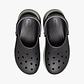 Crocs Classic Stacked Clog - כפכפי פלטפורמה קרוקס לנשים בצבע שחור/ירוק זית