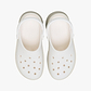 Crocs Classic Stacked Clog - כפכפי פלטפורמה קרוקס לנשים בצבע לבן גיר/קרם