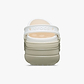 Crocs Classic Stacked Clog - כפכפי פלטפורמה קרוקס לנשים בצבע לבן גיר/קרם
