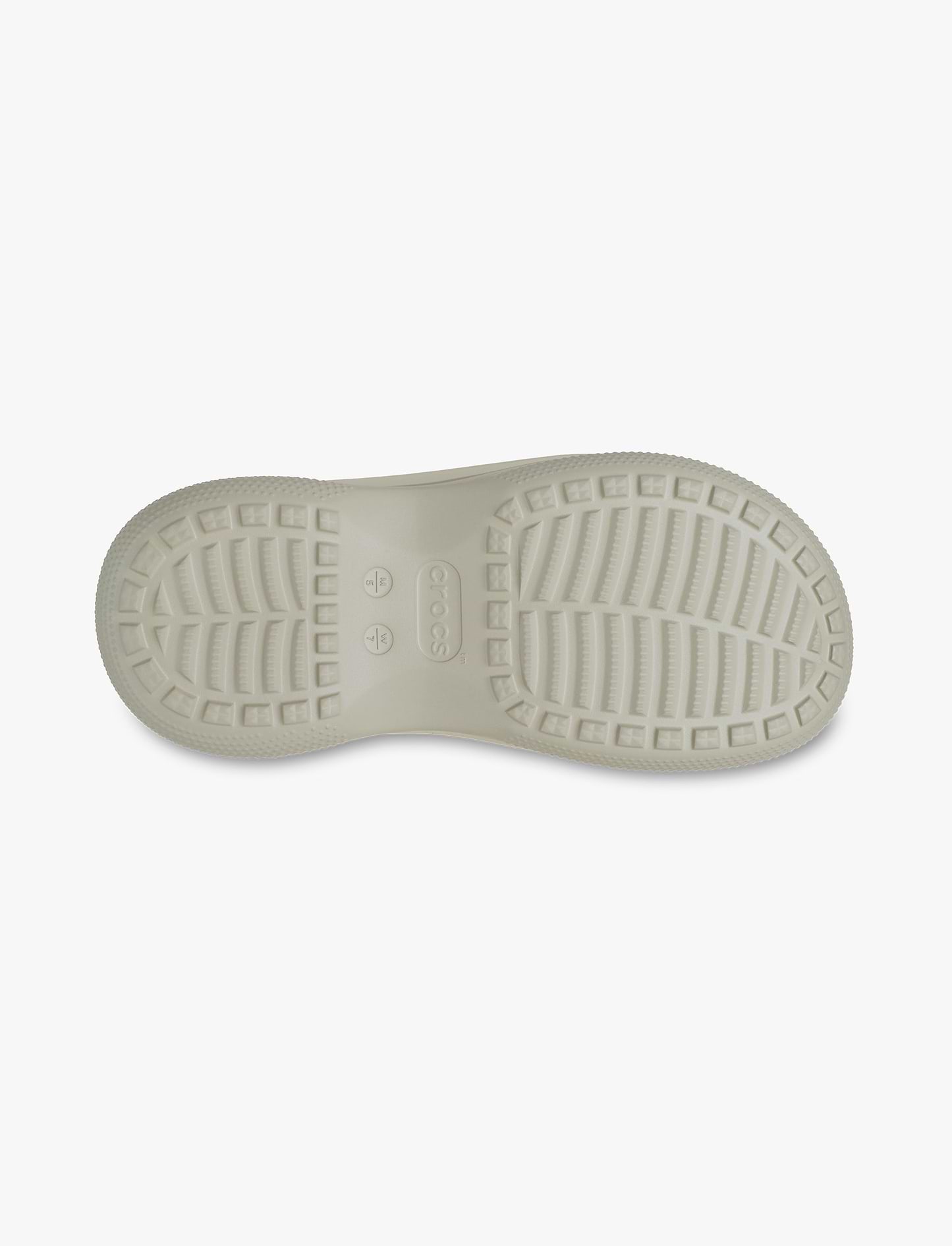 Crocs Classic Stacked Clog - כפכפי פלטפורמה קרוקס לנשים בצבע לבן גיר/קרם