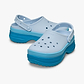 Crocs Classic Stacked Clog - כפכפי פלטפורמה קרוקס לנשים בצבע מרינה כחול