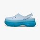 Crocs Classic Stacked Clog - כפכפי פלטפורמה קרוקס לנשים בצבע מרינה כחול