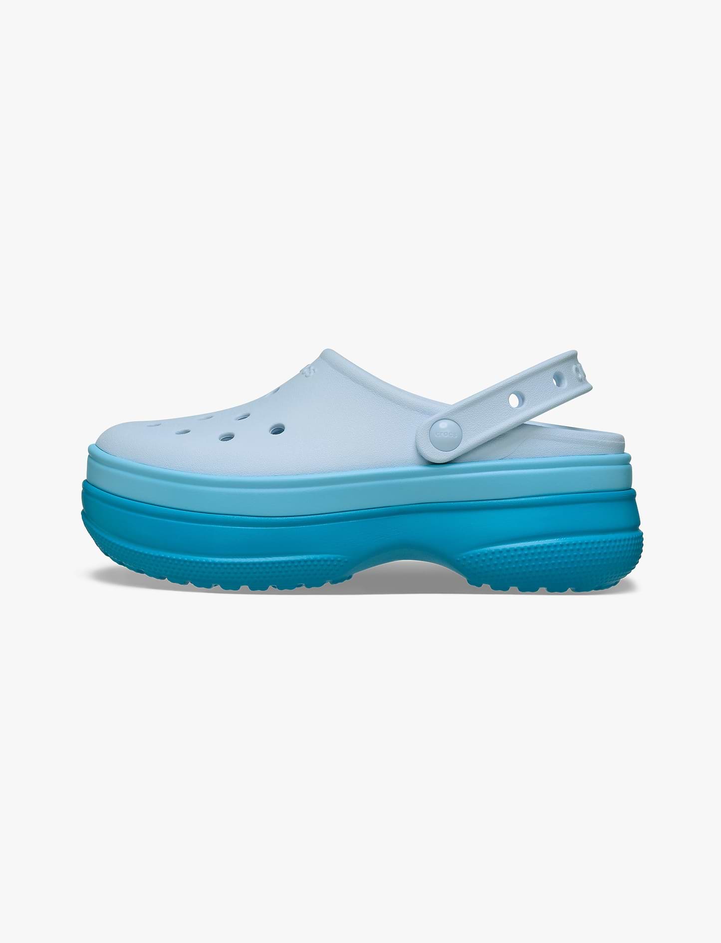 Crocs Classic Stacked Clog - כפכפי פלטפורמה קרוקס לנשים בצבע מרינה כחול