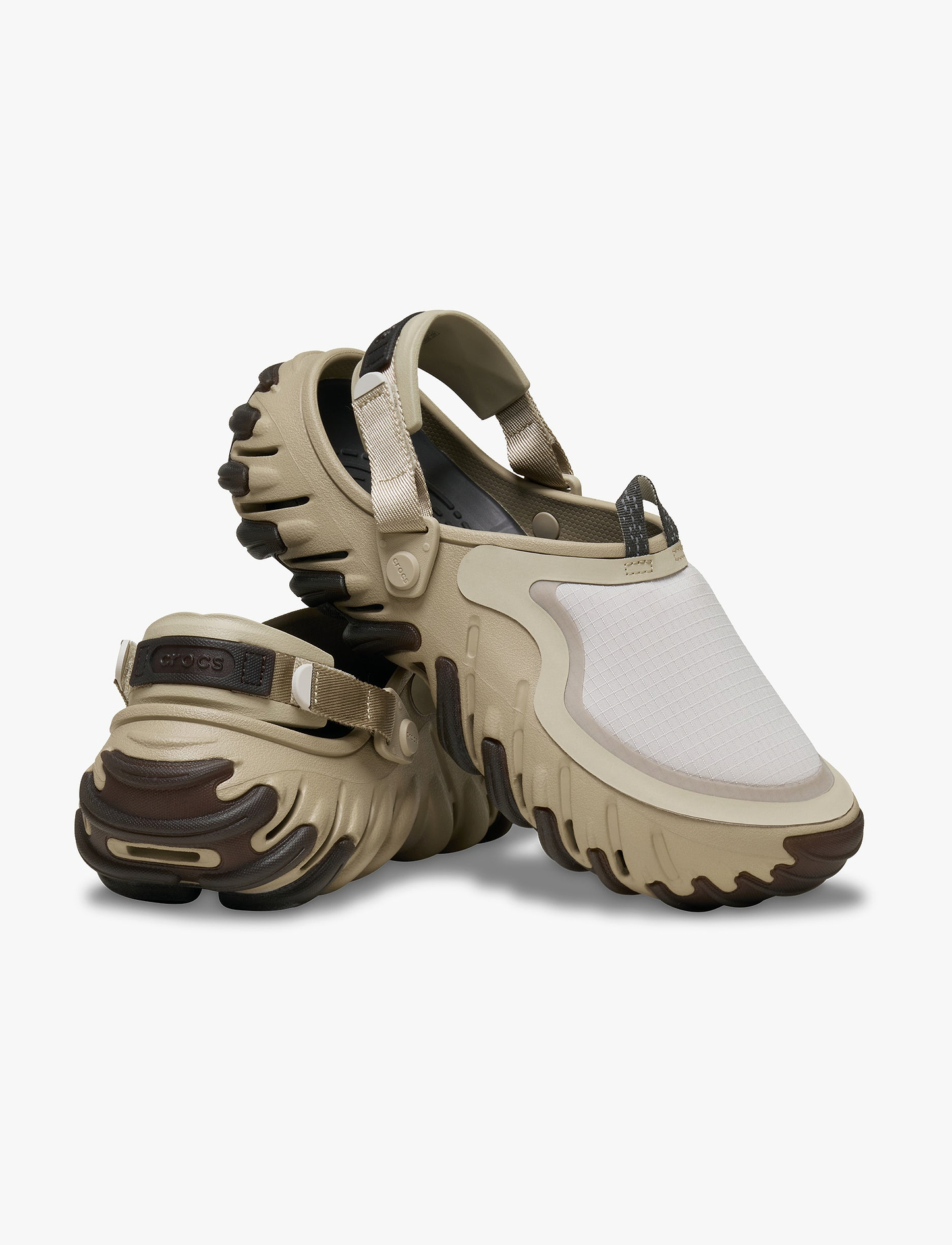 Crocs Echo RO Ripstop Clog - כפכפי קרוקס אקו רו ריפסטופ בצבע קרם