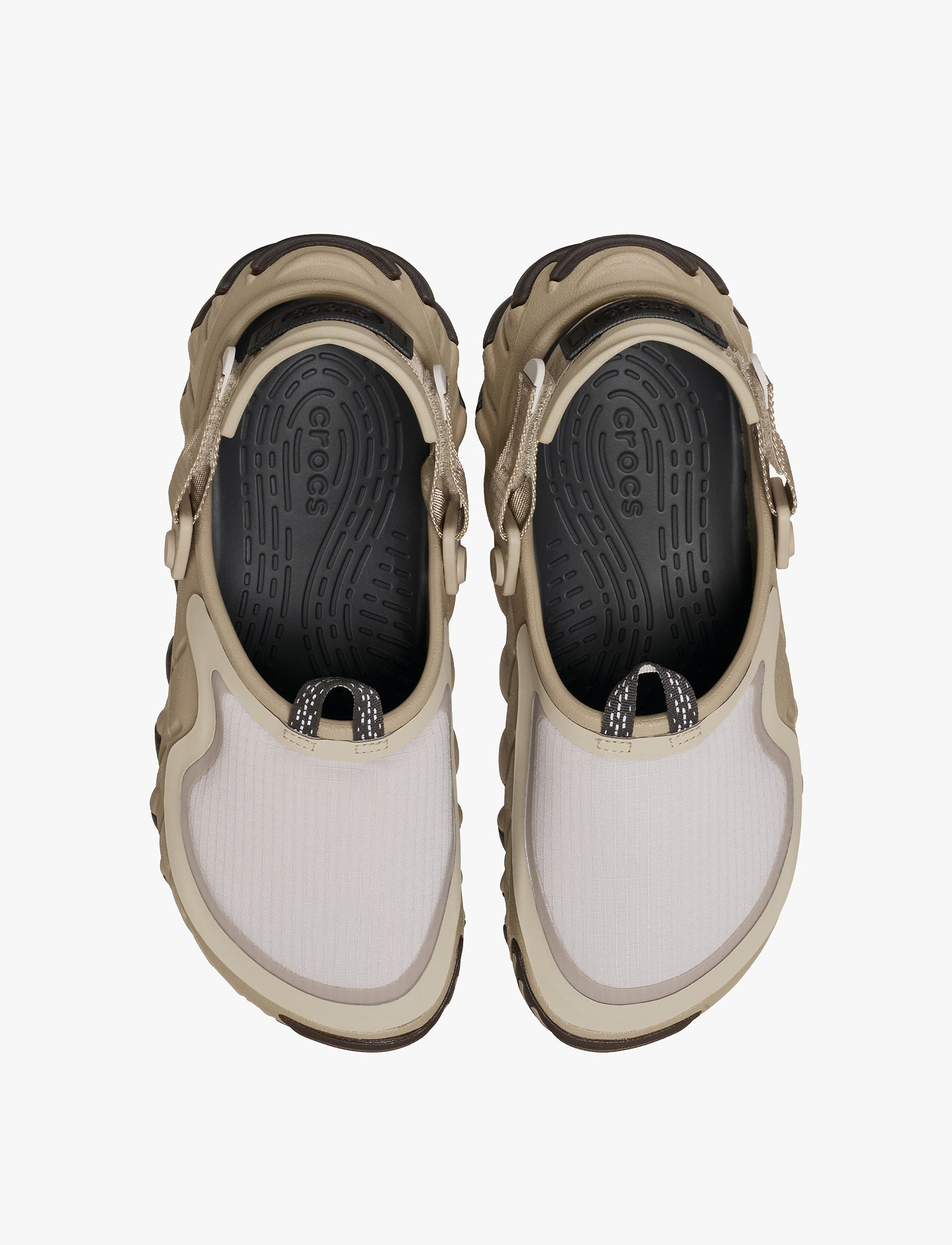 Crocs Echo RO Ripstop Clog - כפכפי קרוקס אקו רו ריפסטופ בצבע קרם