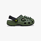 Crocs Classic I AM Scary Dino Clog T - כפכפי קרוקס קלוג דינו בצבע ירוק/שחור