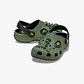 Crocs Classic I AM Scary Dino Clog T - כפכפי קרוקס קלוג דינו בצבע ירוק/שחור
