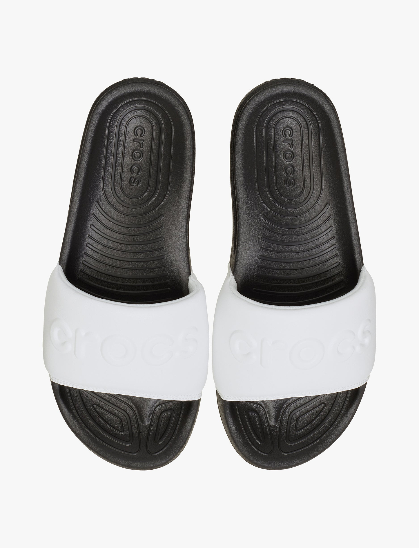 Crocs All Day Slide M - כפכפי סלייד קרוקס לגברים בצבע שחור/לבן