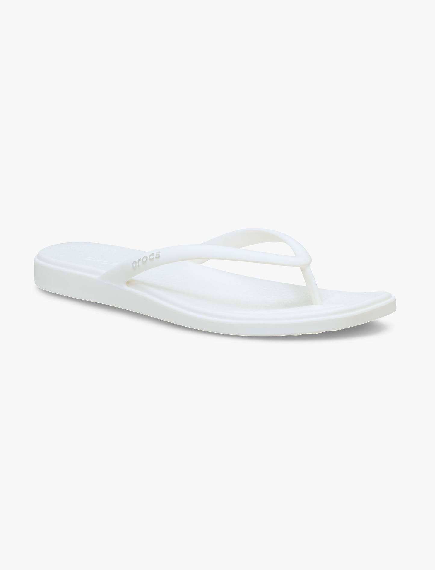 Crocs Miami Flip - כפכפי אצבע קרוקס מיאמי לנשים בצבע לבן גיר