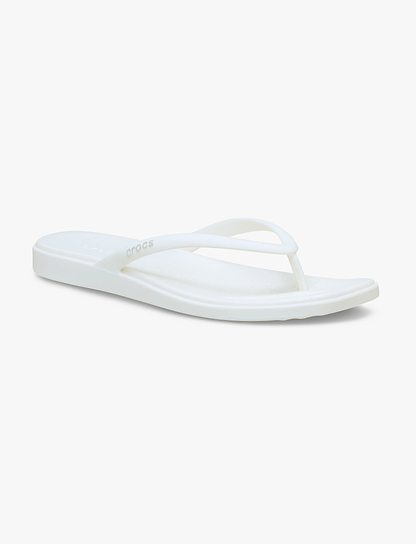 Crocs Miami Flip -  כפכפי אצבע קרוקס מיאמי לנשים בצבע לבן גיר