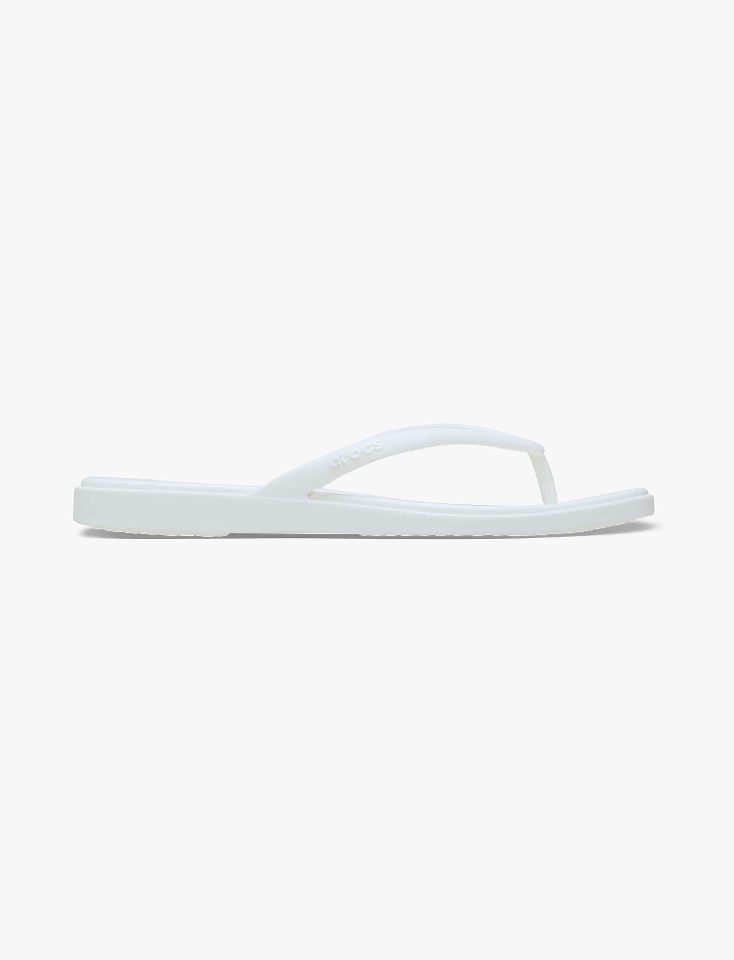 Crocs Miami Flip - כפכפי אצבע קרוקס מיאמי לנשים בצבע לבן גיר