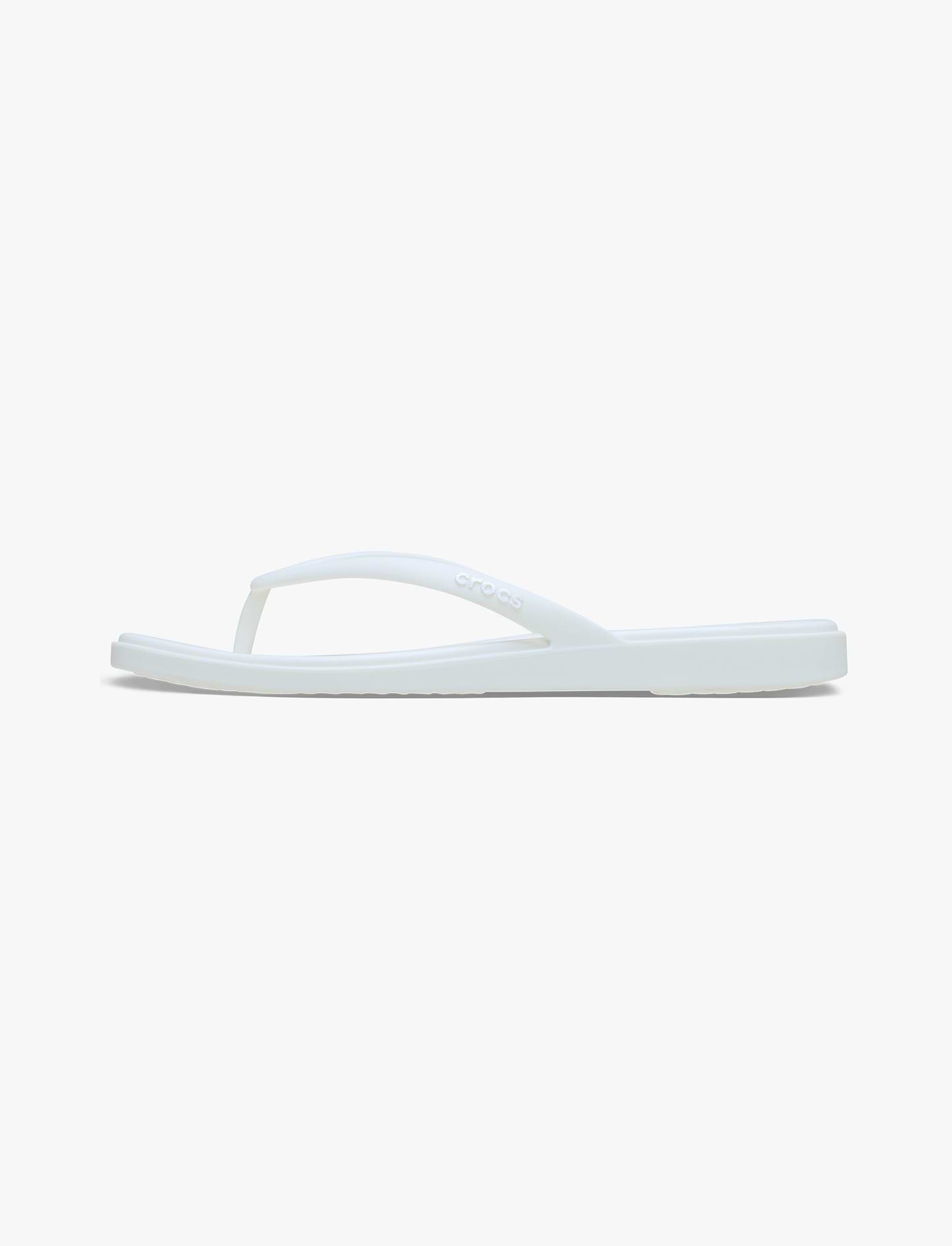 Crocs Miami Flip - כפכפי אצבע קרוקס מיאמי לנשים בצבע לבן גיר