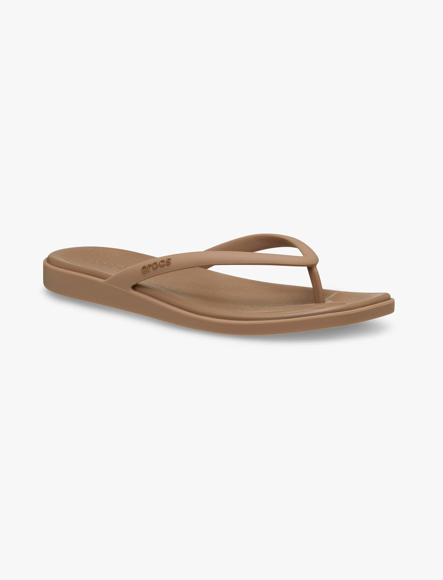 Crocs Miami Flip - כפכפי אצבע קרוקס מיאמי לנשים בצבע חום שוקולד