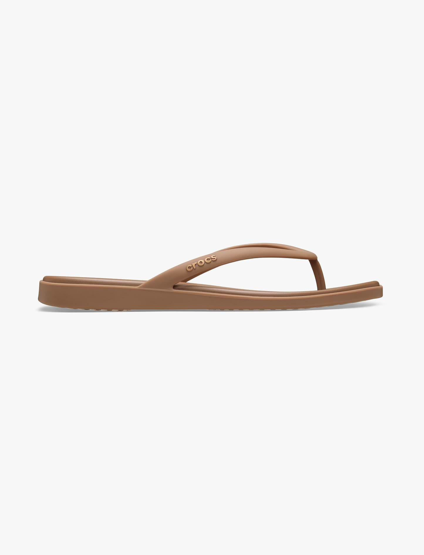 Crocs Miami Flip - כפכפי אצבע קרוקס מיאמי לנשים בצבע חום שוקולד