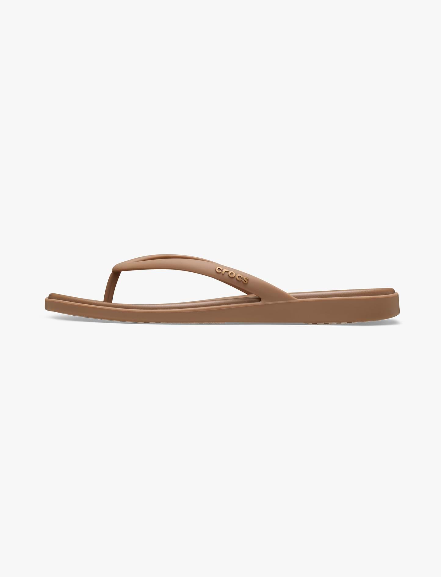 Crocs Miami Flip - כפכפי אצבע קרוקס מיאמי לנשים בצבע חום שוקולד