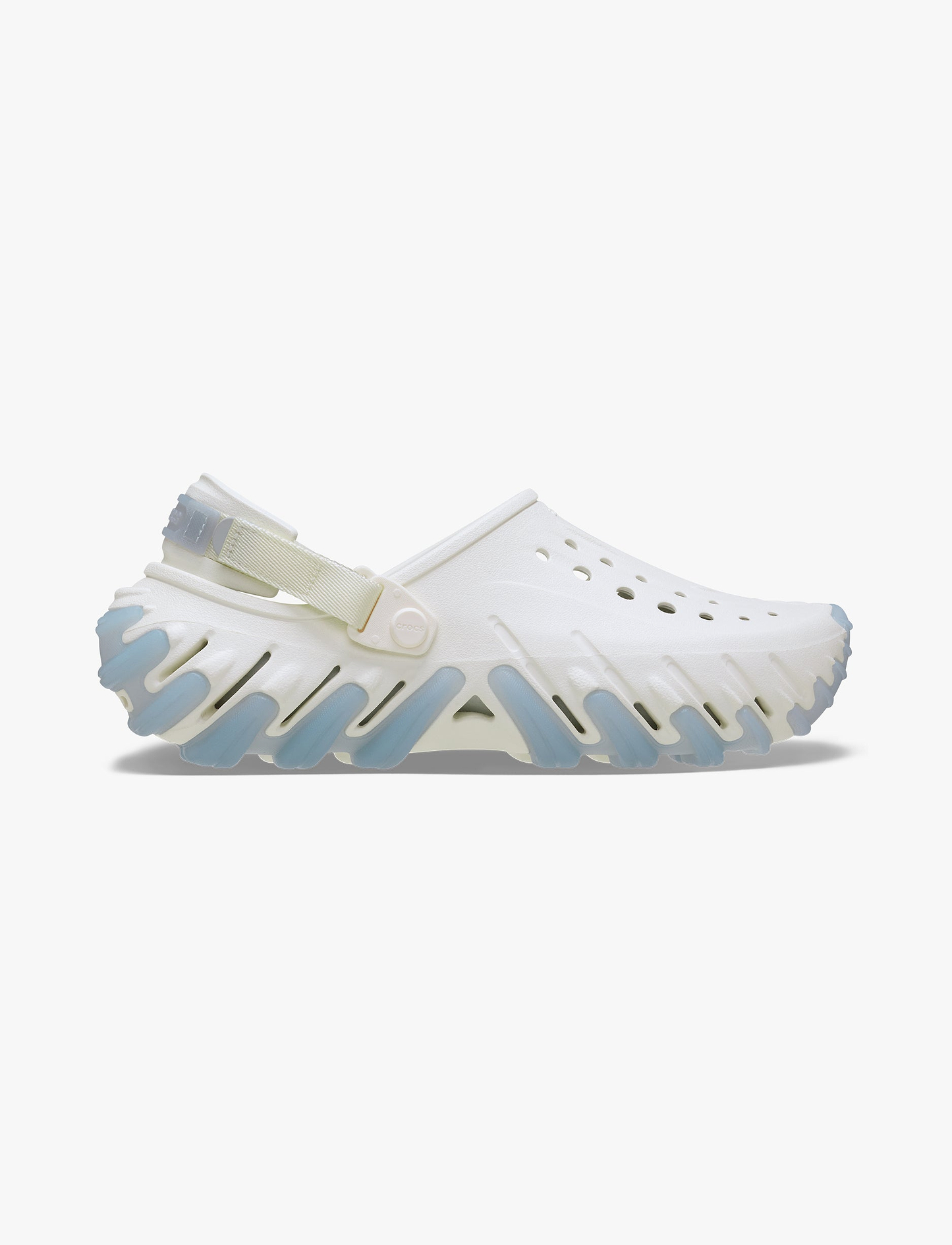 Crocs Echo Icy RO Clog - כפכפי קרוקס אקו קלוג בצבע לבן גיר