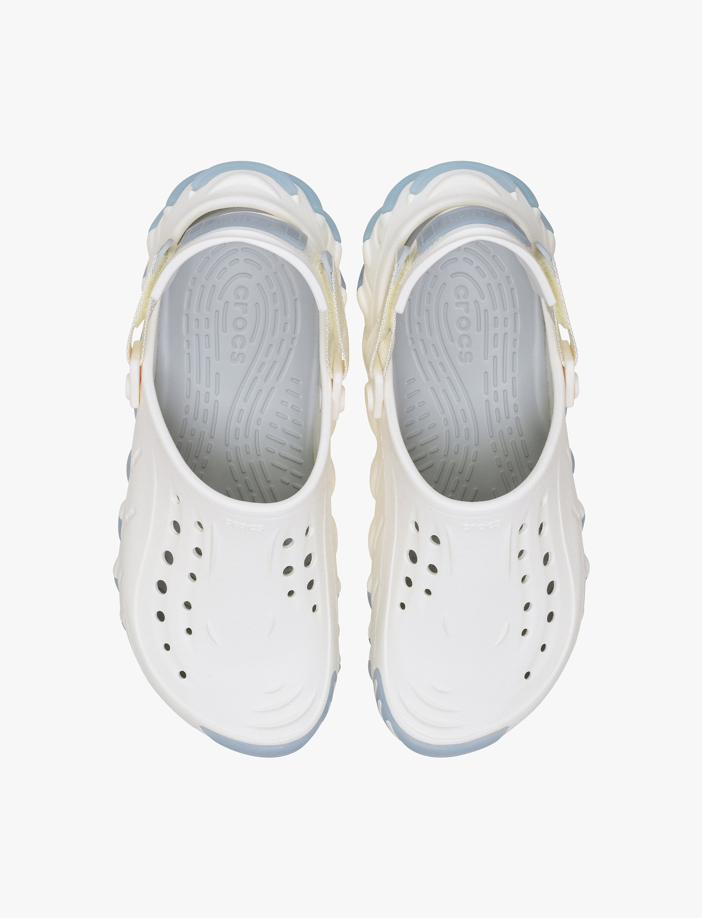 Crocs Echo Icy RO Clog - כפכפי קרוקס אקו קלוג בצבע לבן גיר