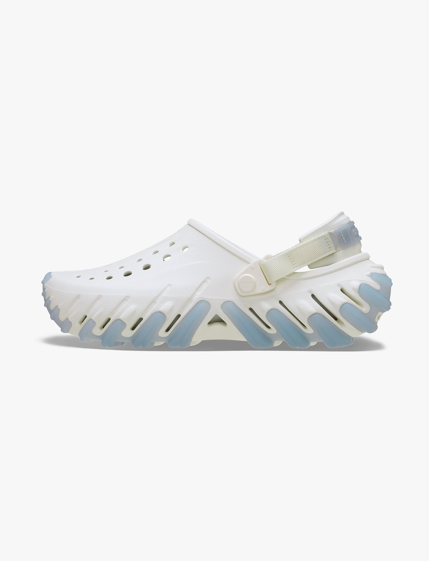 Crocs Echo Icy RO Clog - כפכפי קרוקס אקו קלוג בצבע לבן גיר