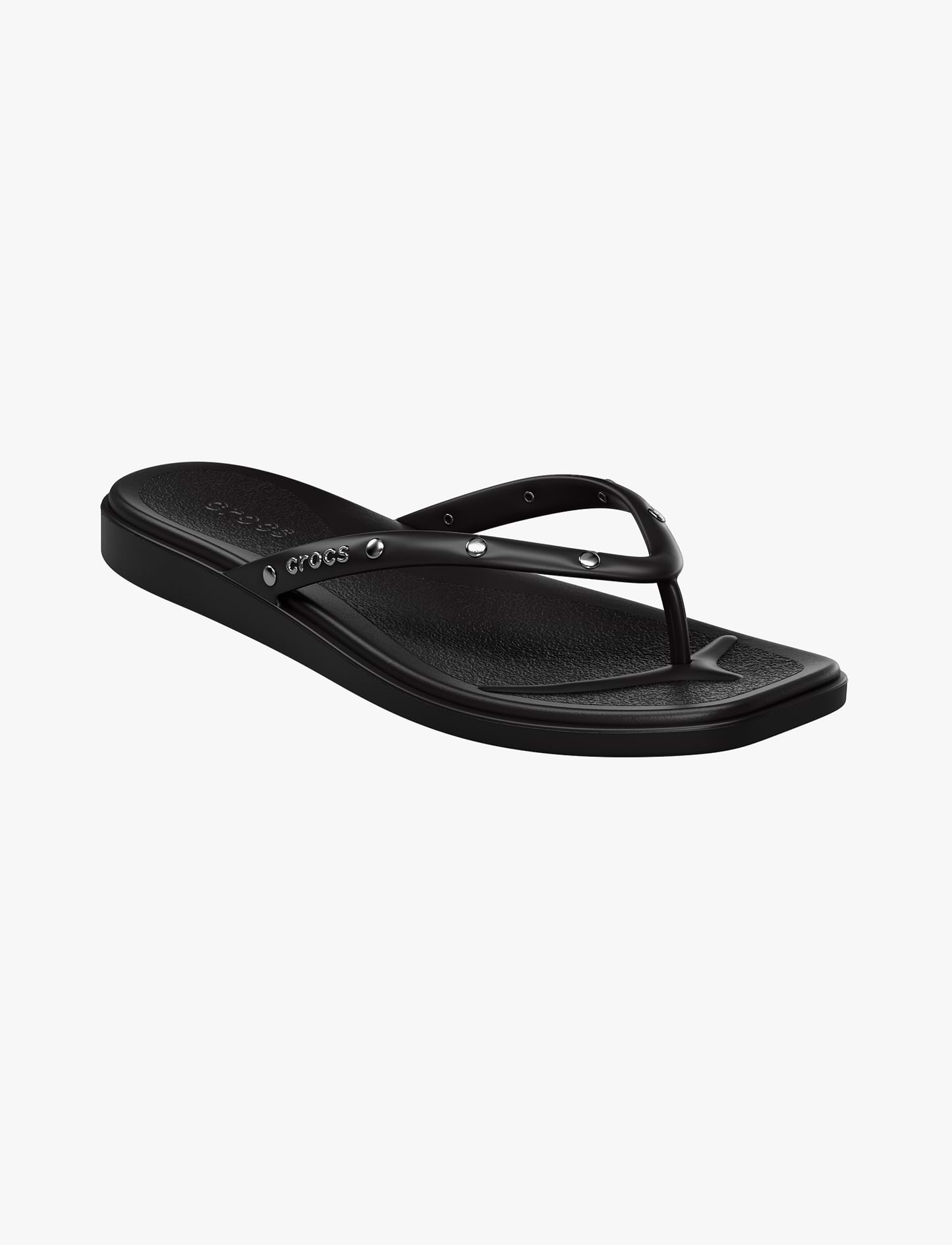 Crocs Miami Studded Flip - כפכפי אצבע קרוקס מיאמי בצבע שחור
