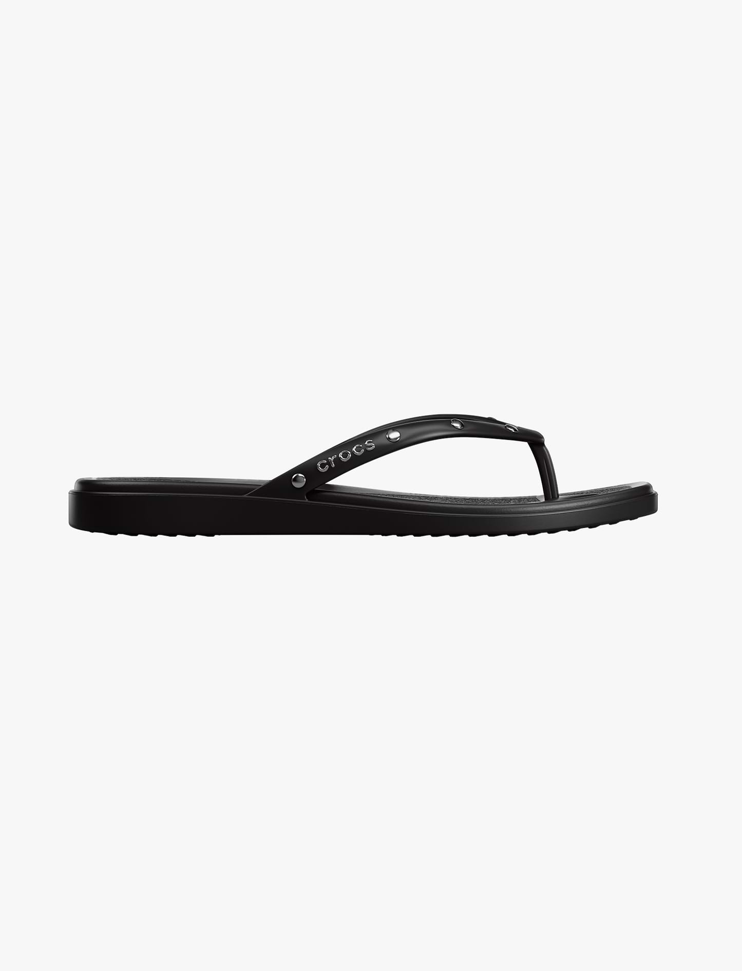 Crocs Miami Studded Flip - כפכפי אצבע קרוקס מיאמי בצבע שחור