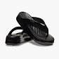Crocs Getaway Platform Patent Flip - כפכפי אצבע קרוקס לנשים בצבע שחור