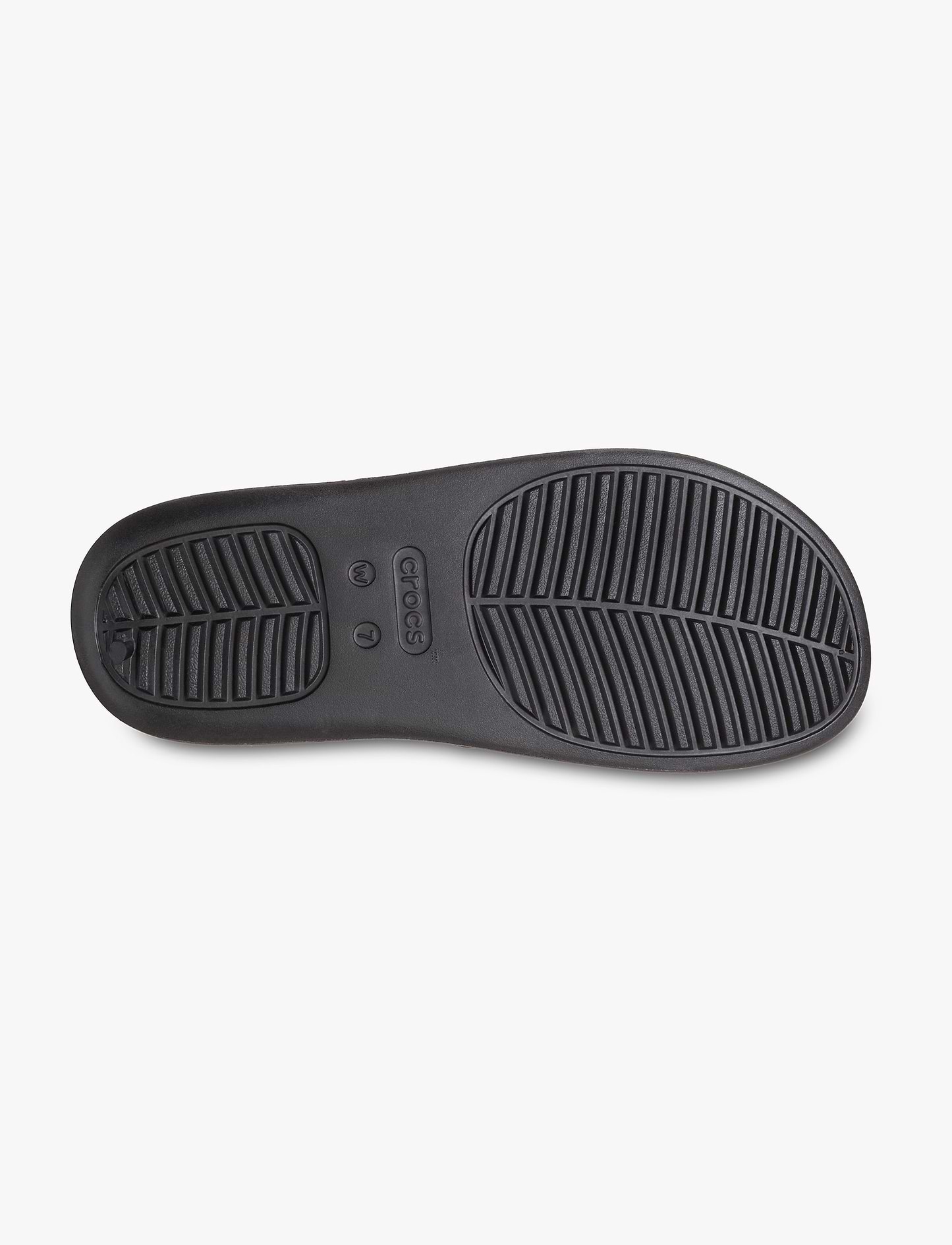 Crocs Getaway Platform Patent Flip - כפכפי אצבע קרוקס לנשים בצבע שחור