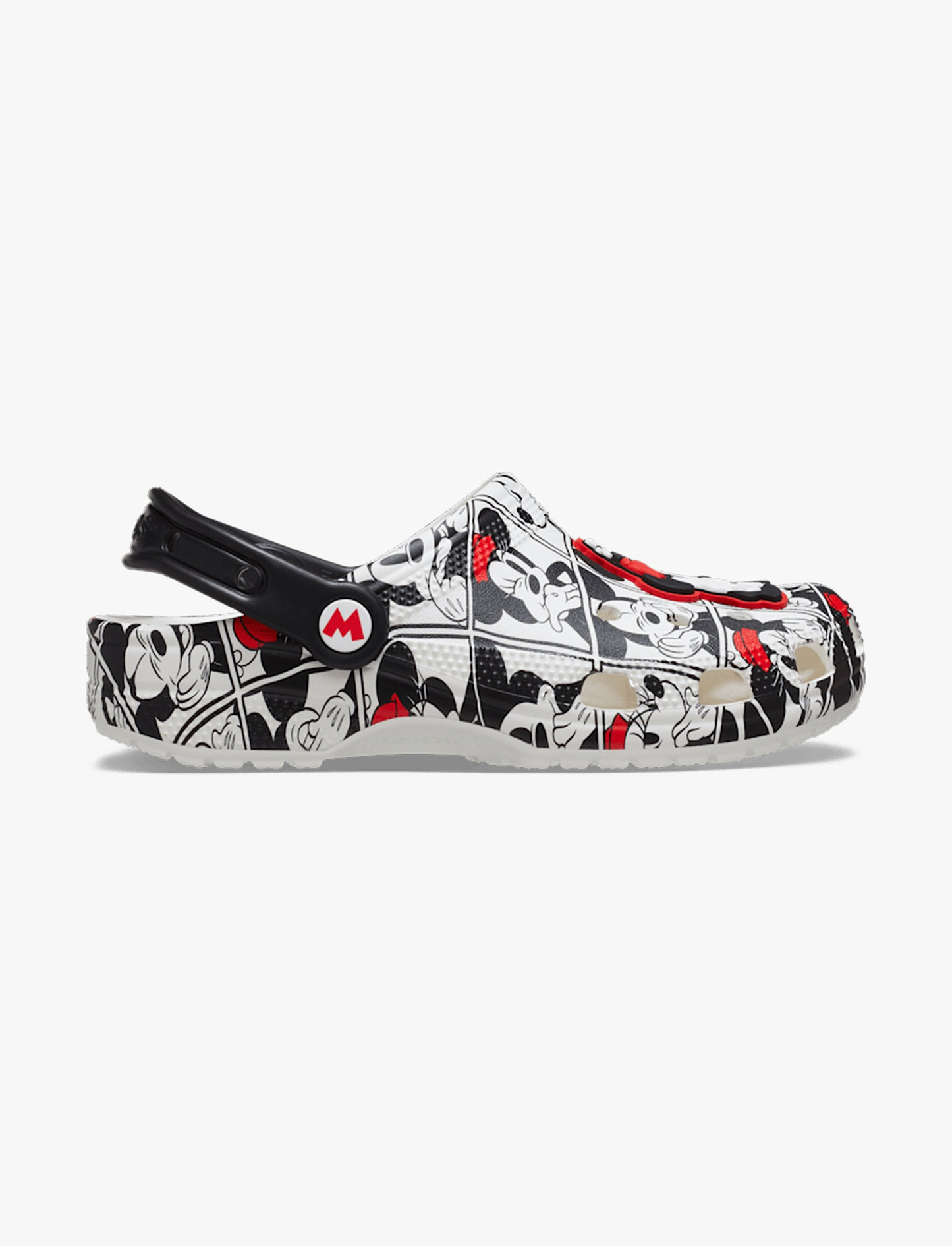 Crocs Mickey and Minnie Classic Clog - כפכפי קלוג קרוקס מיקי ומיני מאוס בצבע לבן/שחור/אדום