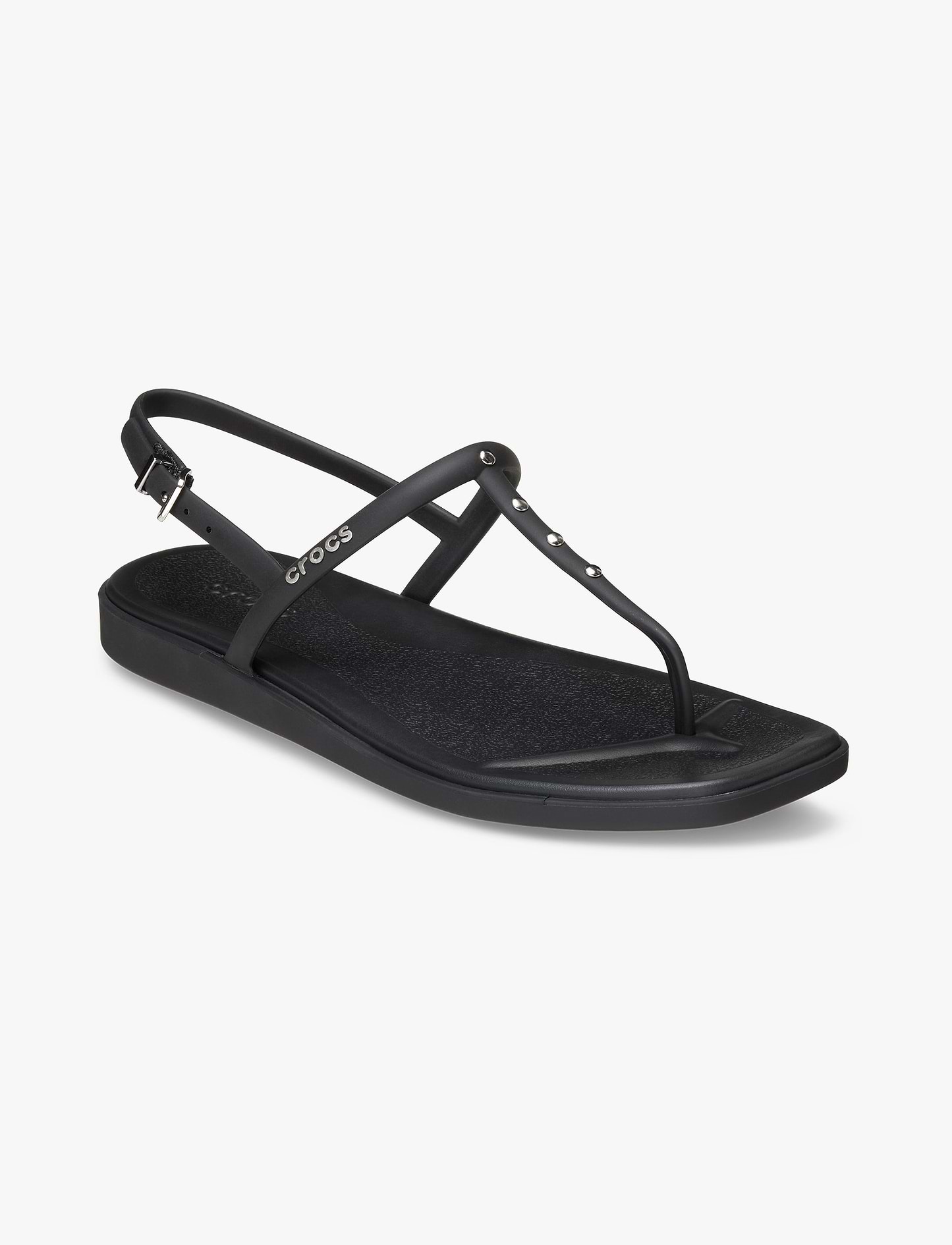 Crocs Miami Studded Thong Flip - סנדלי קרוקס מיאמי לנשים בצבע שחור