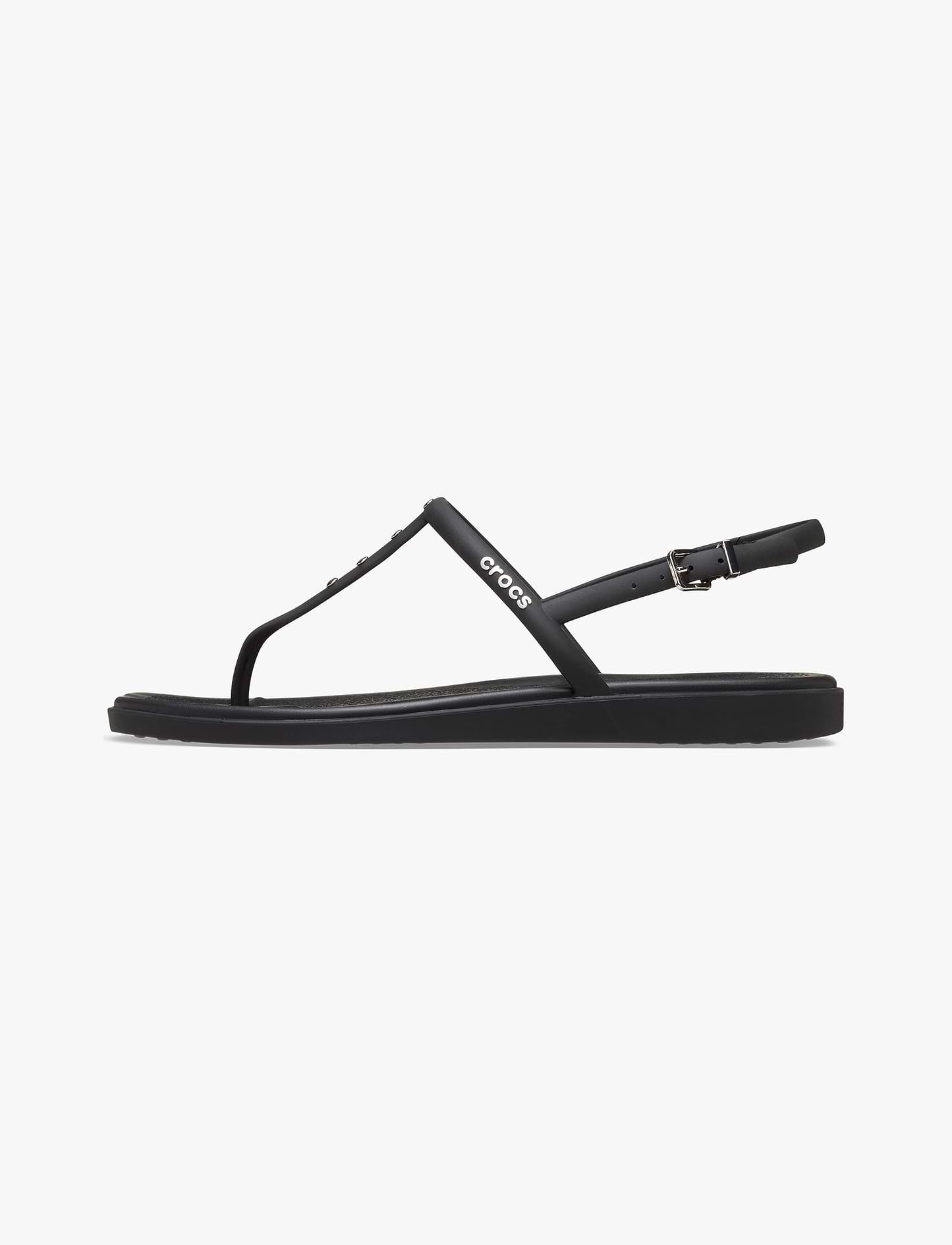 Crocs Miami Studded Thong Flip - סנדלי קרוקס מיאמי לנשים בצבע שחור