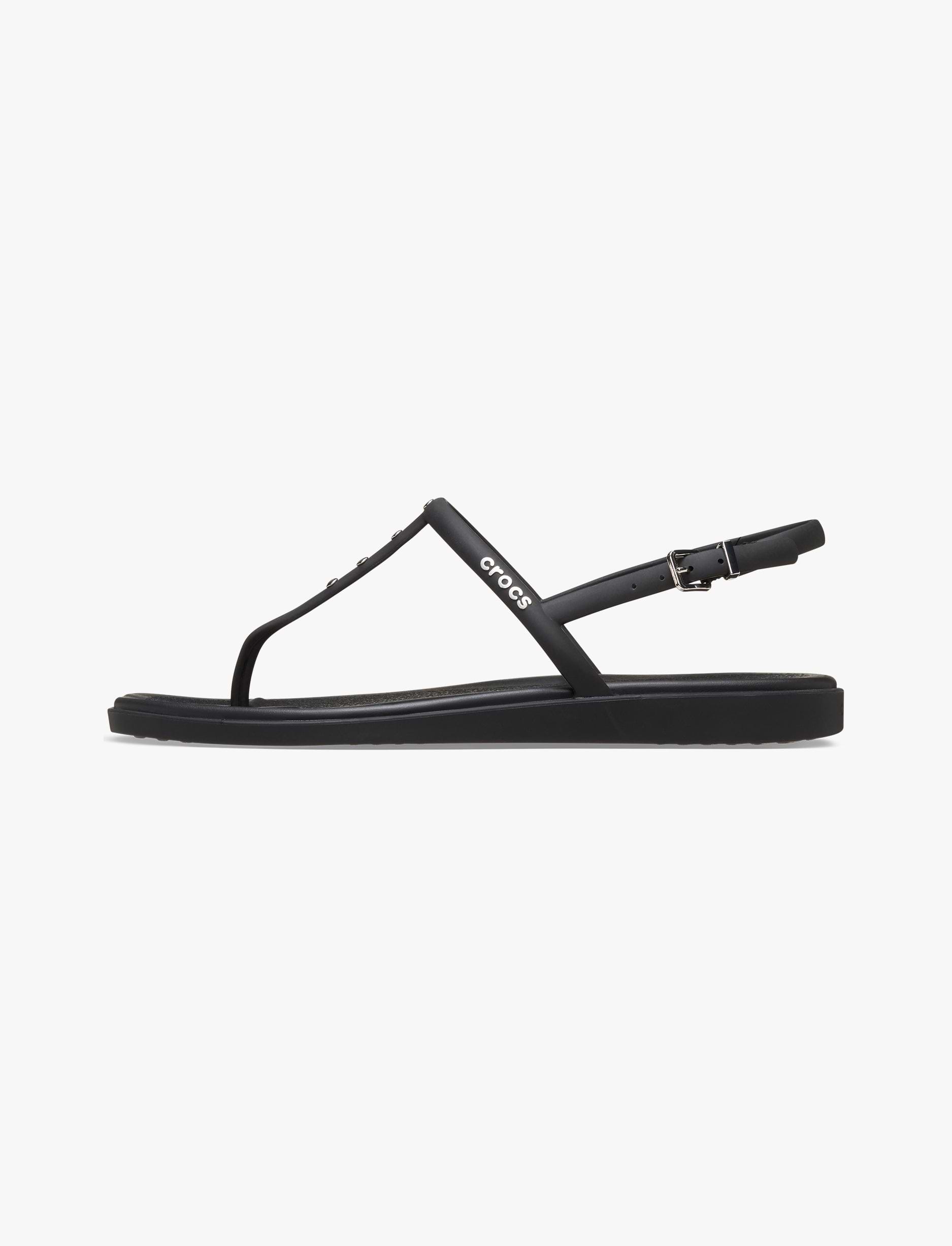 Crocs Miami Studded Thong Flip - סנדלי קרוקס מיאמי לנשים בצבע שחור