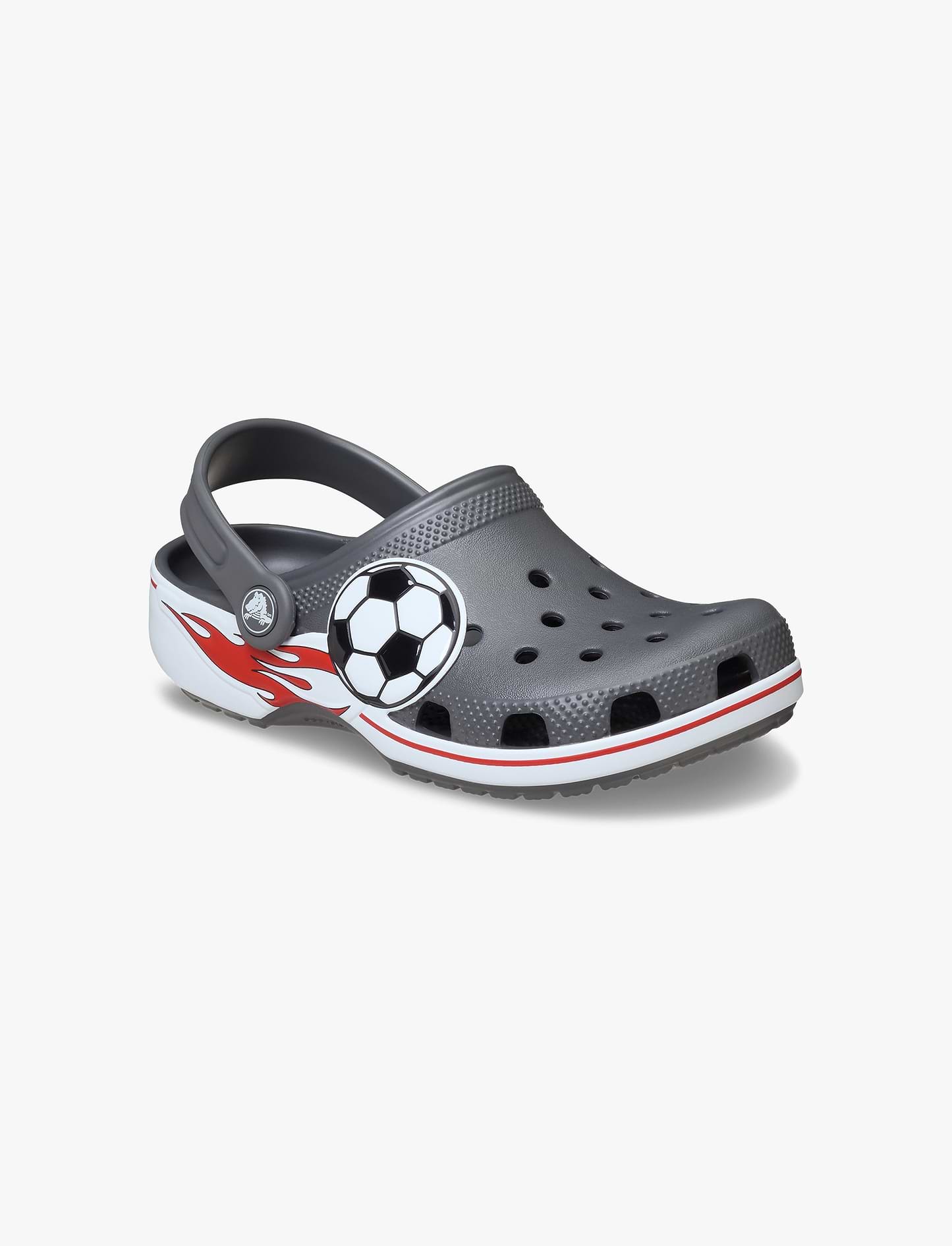 Crocs Classic Soccer Band Clog K - כפכפי קרוקס קלוג כדורגל לילדים בצבע אפור