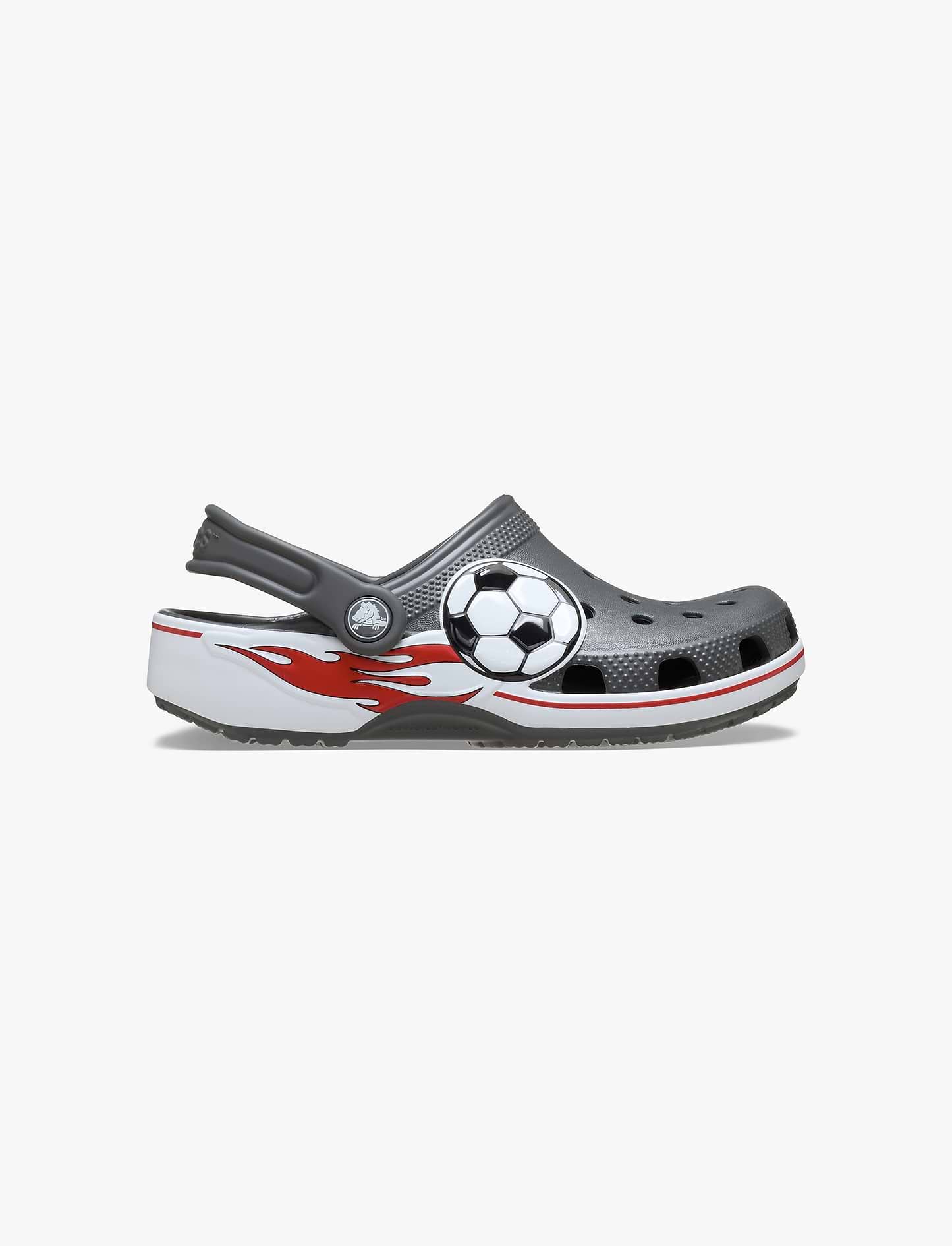 Crocs Classic Soccer Band Clog K - כפכפי קרוקס קלוג כדורגל לילדים בצבע אפור