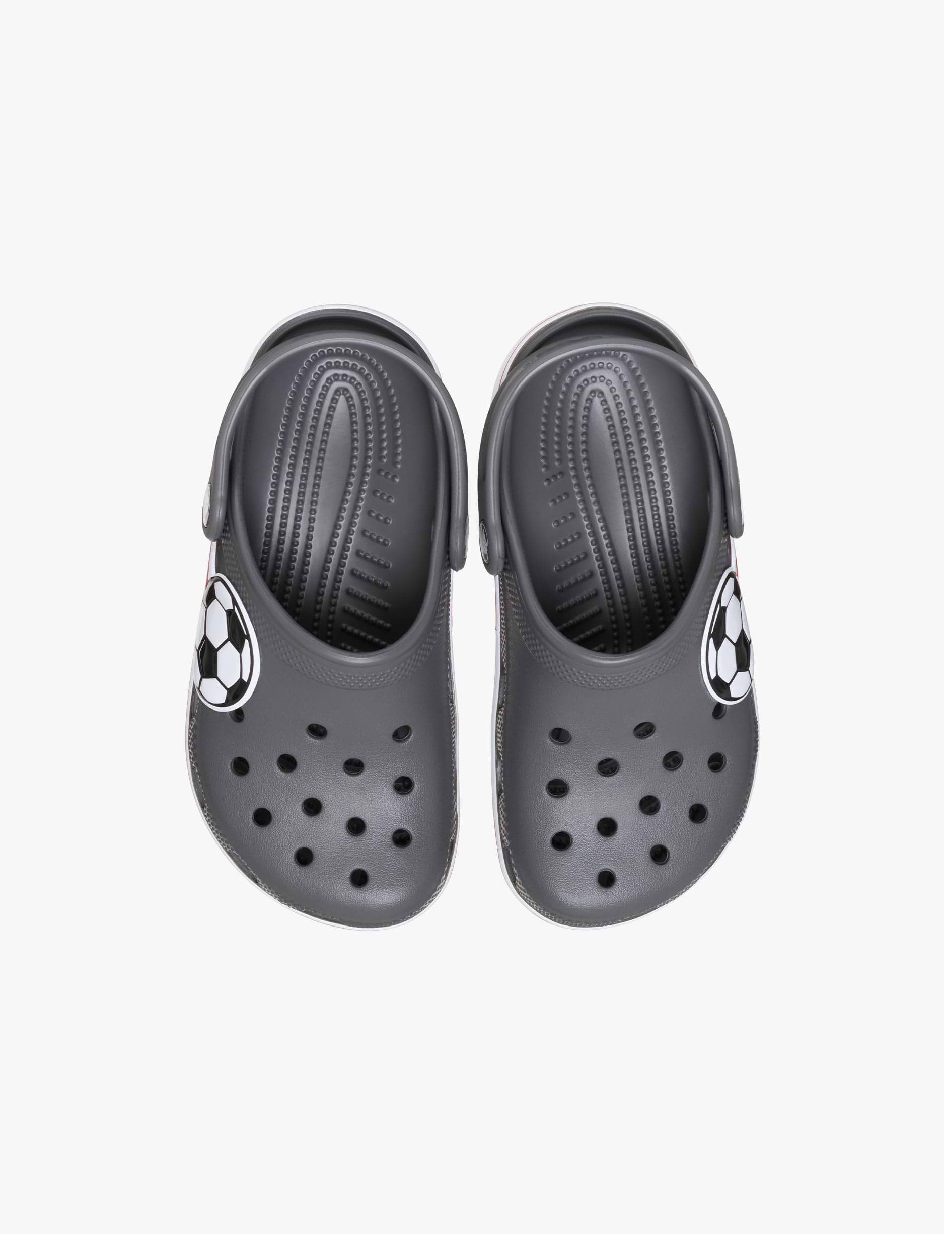 Crocs Classic Soccer Band Clog K  - כפכפי קרוקס קלוג כדורגל לילדים בצבע אפור