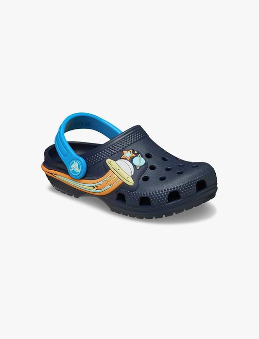 Crocs Classic UFO Lights Clog T- כפכפי קרוקס קלוג לילדים בעיצוב חללית עם אורות בצבע נייבי