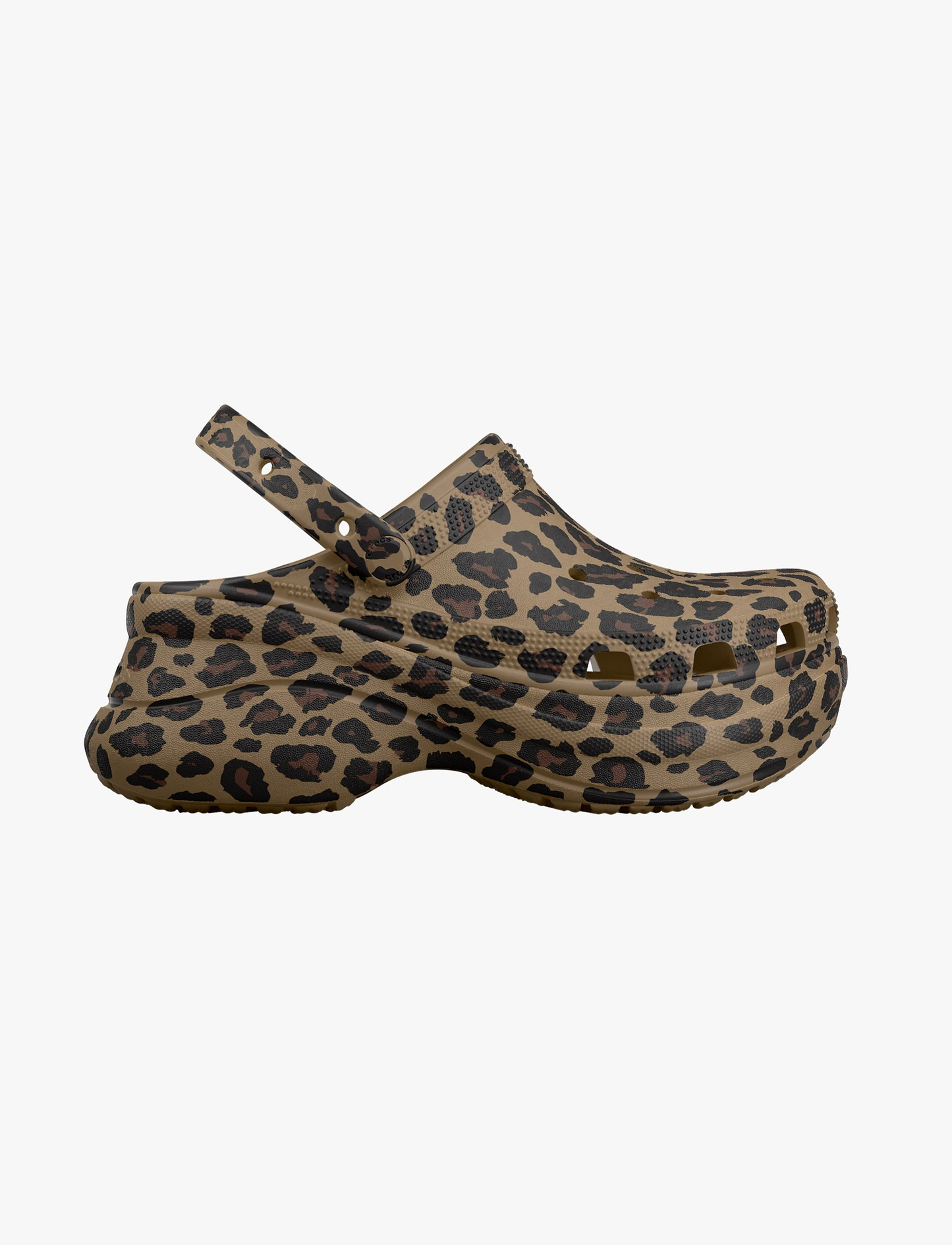 Crocs Bae Animal Clog -  כפכפי קלוג קרוקס ביי פלטפורמה לנשים בהדפס מנומר